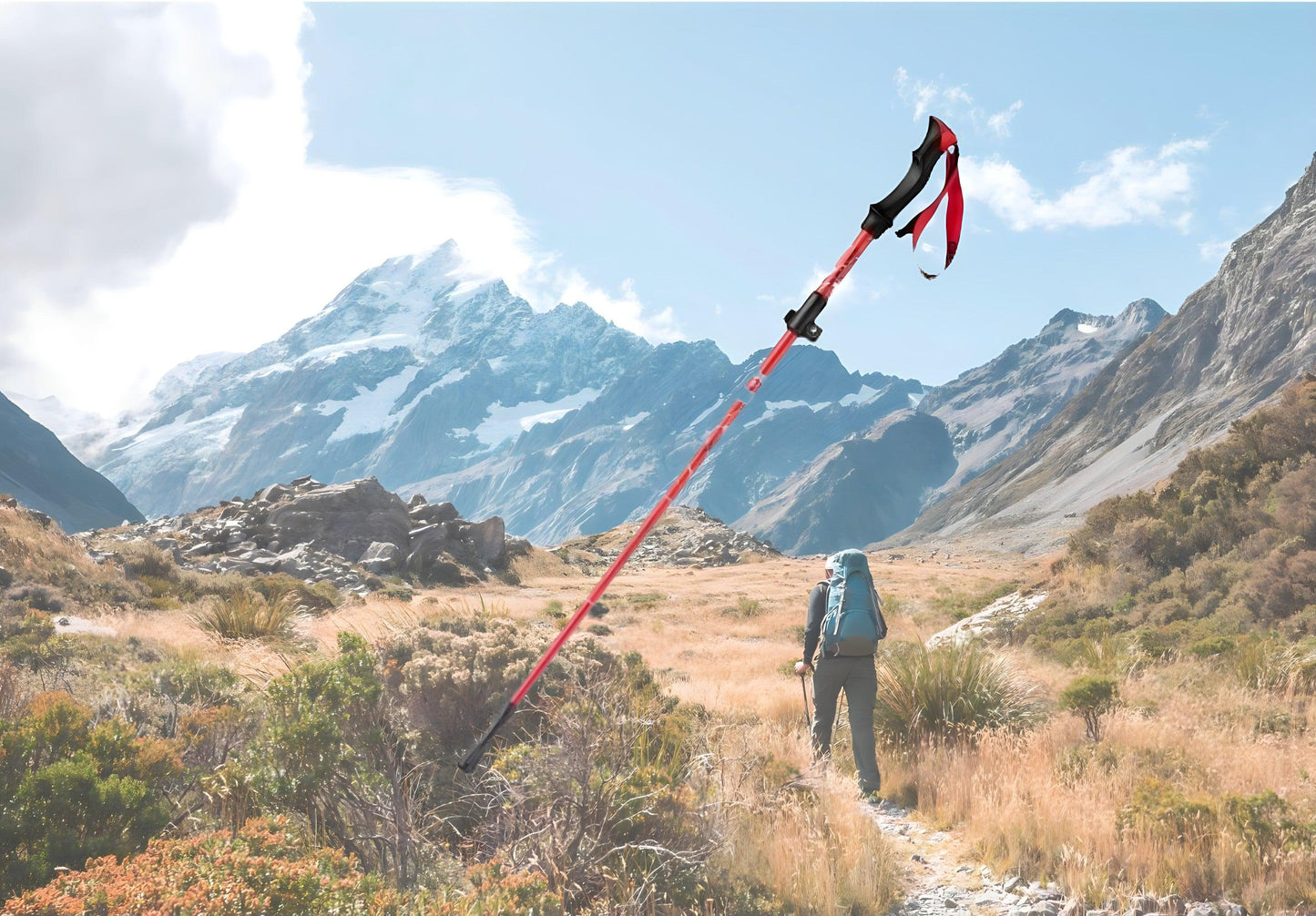 Leichte Trekking-Wanderstöcke für die Berge