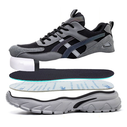 Chaussures de sécurité à semelle résistante à la pénétration gris