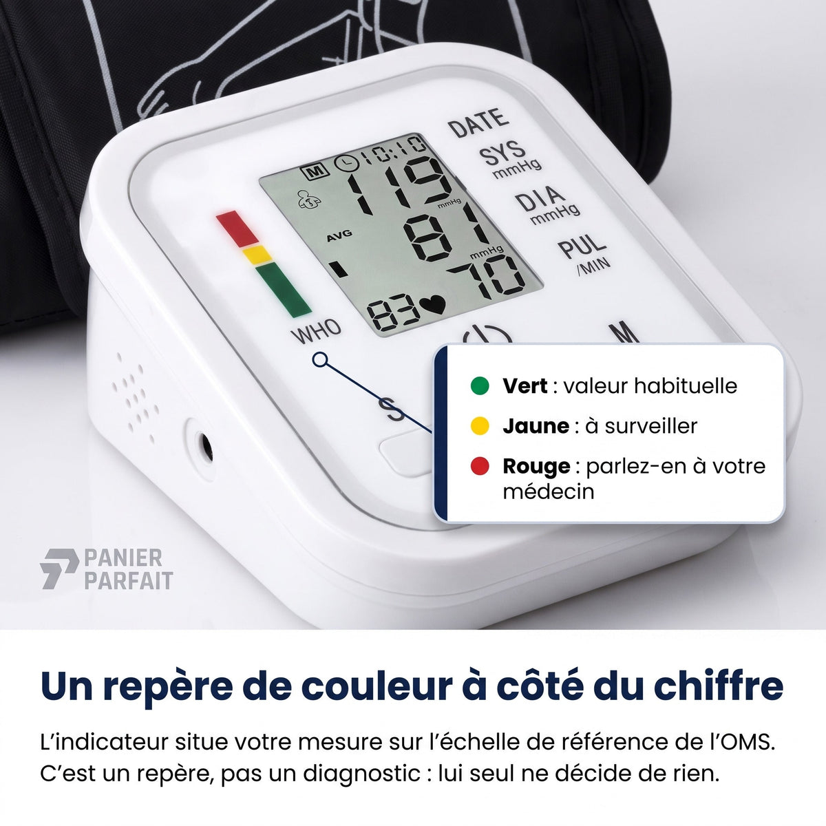Tensiomètre de bras automatique à affichage digital