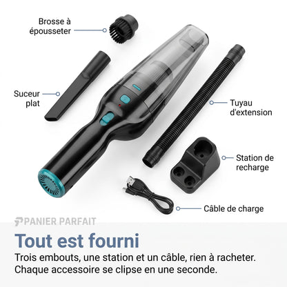 Aspirateur à main puissant sans fil avec station de recharge