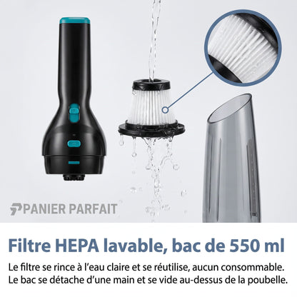 Aspirateur à main puissant sans fil avec station de recharge