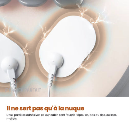Masseur cervical sans fil chauffant à 6 électrodes intelligent