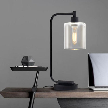 Lampe de table élégante cylindrique design moderne