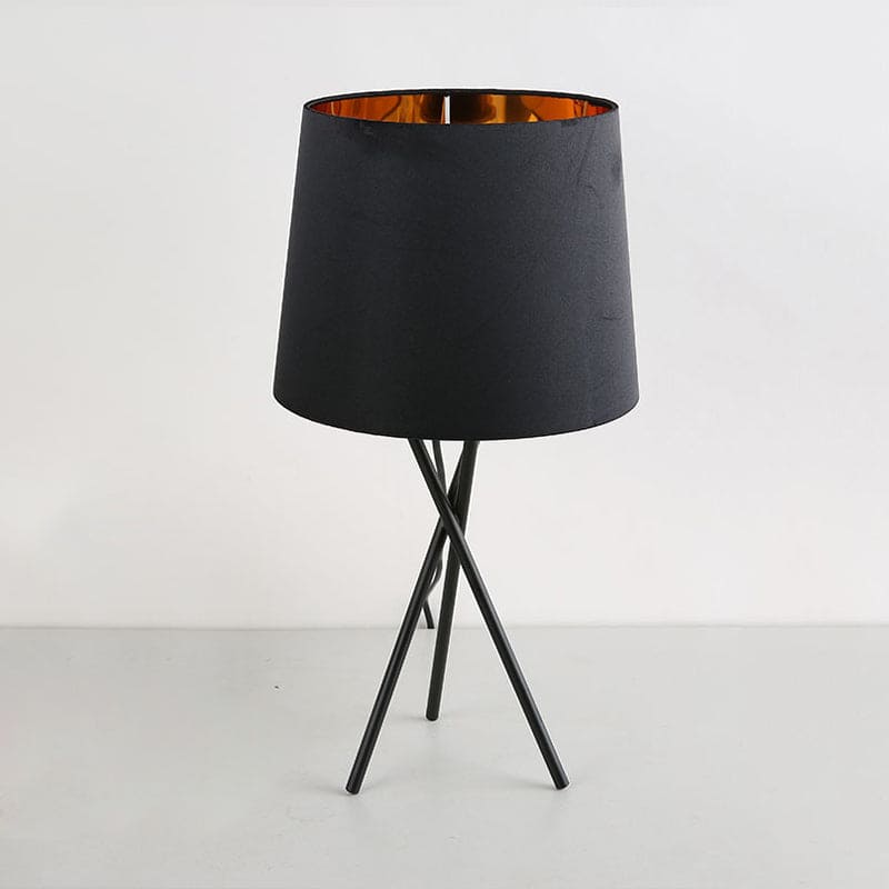 Lampe de table minimaliste à éclairage de nuit abat-jour tissu