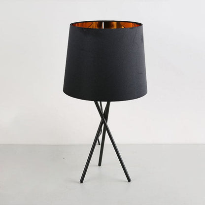 Lampe de table minimaliste à éclairage de nuit abat-jour tissu