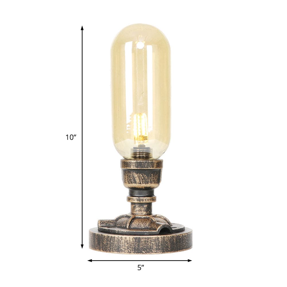 Lampe de table moderne à design industriel en métal