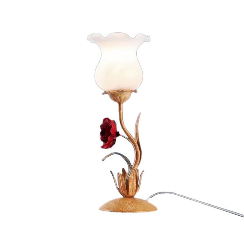 Lampe de table décorative à design floral