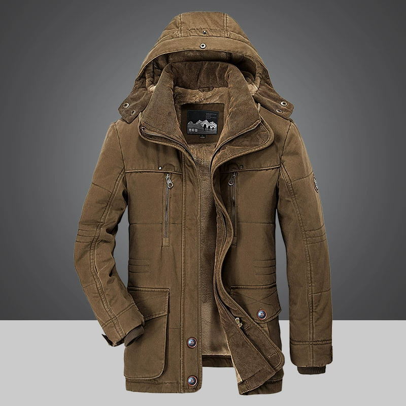 Warme Herren-Parka-Jacke für den Winter