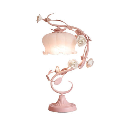 Lampe de table en céramique style pastorale