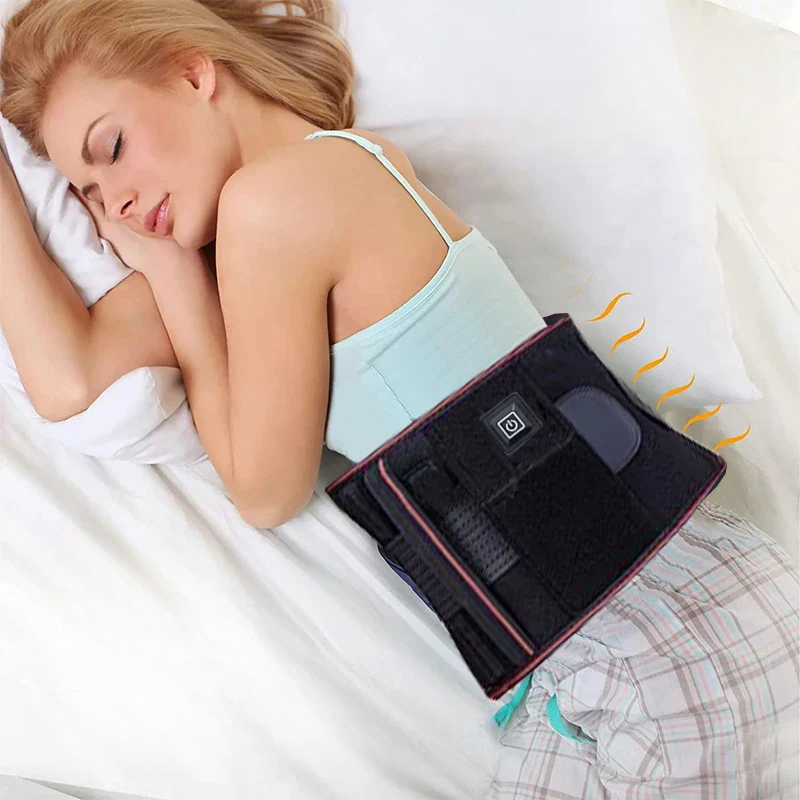 Ceinture chauffante ergonomique pour le dos réglable