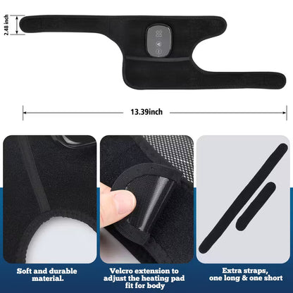 ThermaFlex™ – Beheizbare Vibrations-Kniebandage für Knie, Ellenbogen und Schulter