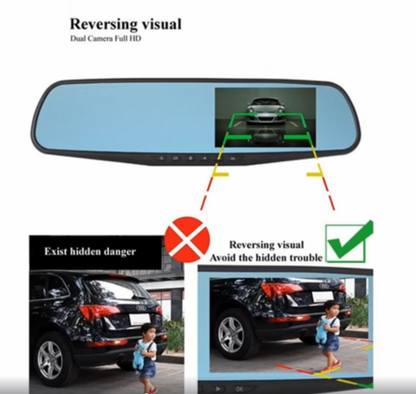 Caméra de recul HD 1080p pour rétroviseur intelligent