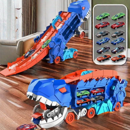 Dinosaurier LKW Spielzeug mit Rennstrecke
