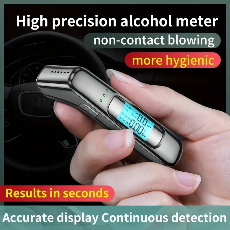 Alcotex™ – Tragbarer elektronischer Alkoholtester mit schneller Anzeige und LCD-Bildschirm