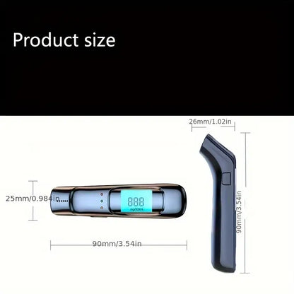 Alcotex™ – Tragbarer elektronischer Alkoholtester mit schneller Anzeige und LCD-Bildschirm