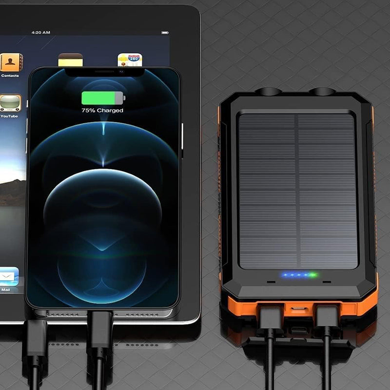 Batterie externe portable avec chargeur solaire USB