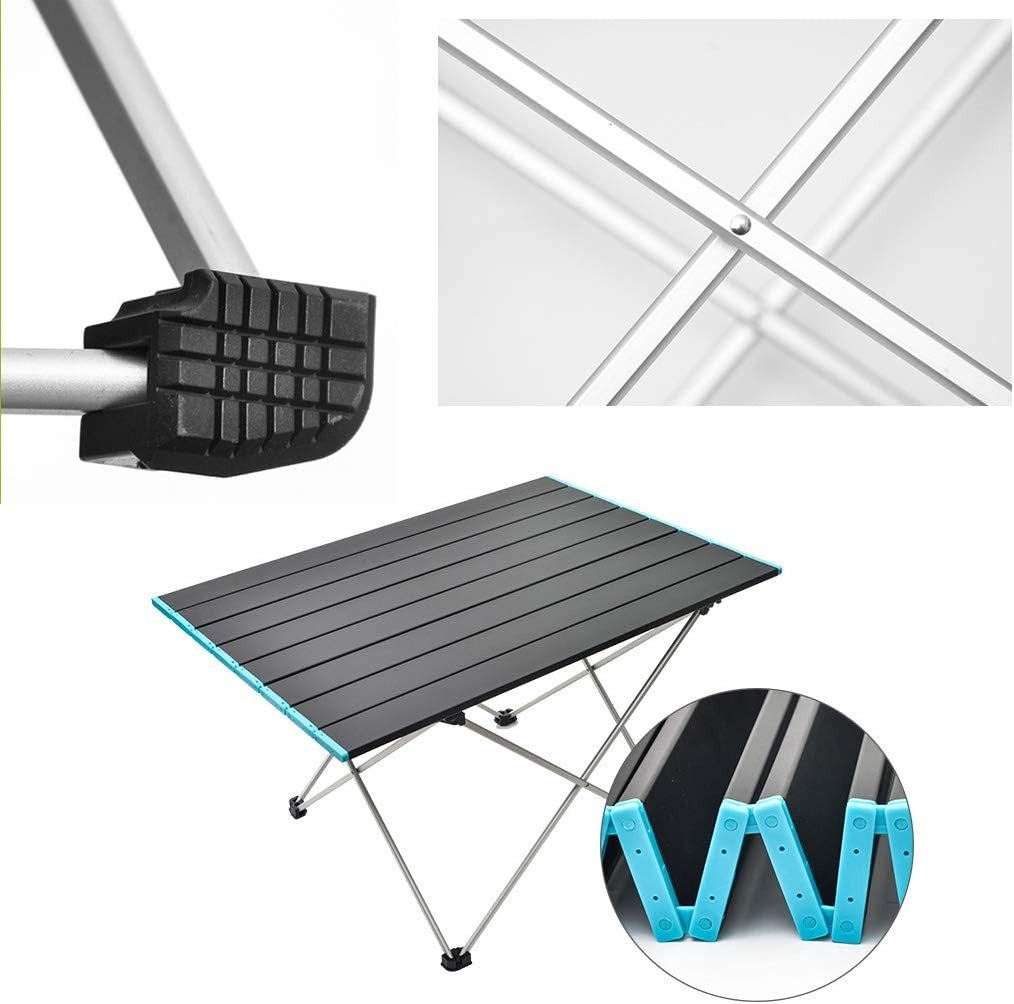 Table de camping pliante légère en aluminium robuste