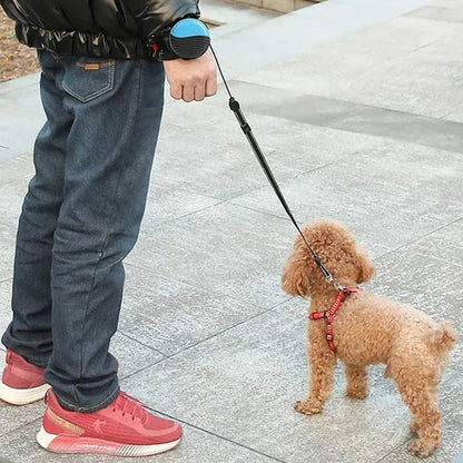 Laisse rétractable sans les mains pour chien