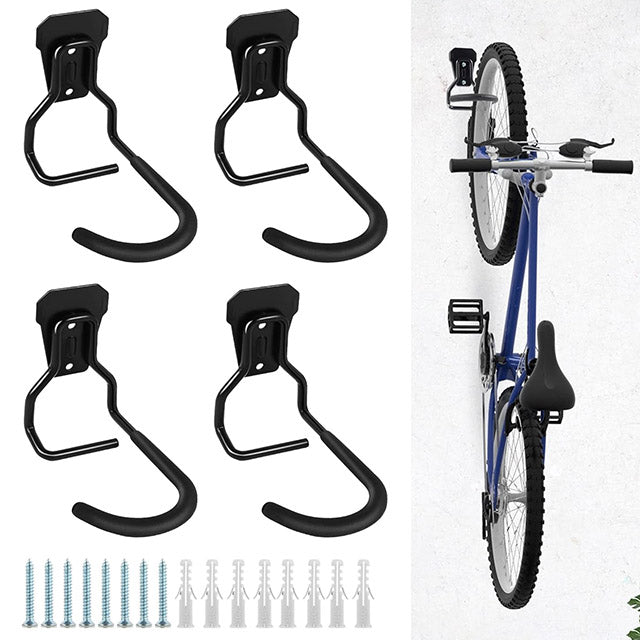 Lot de 2 crochets muraux robustes pour rangement de vélo
