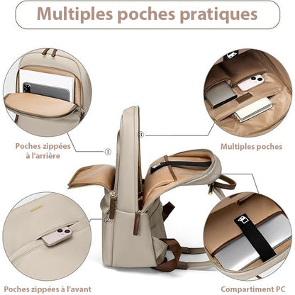 Sac à dos ordinateur portable léger compartiment rembourré
