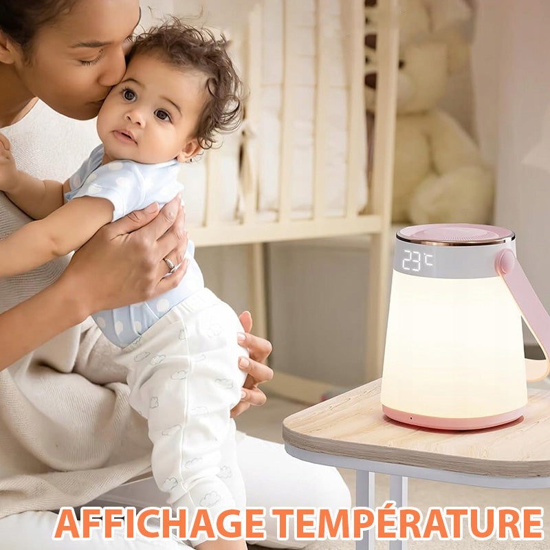 Veilleuse LED rechargeable à affichage heure et température