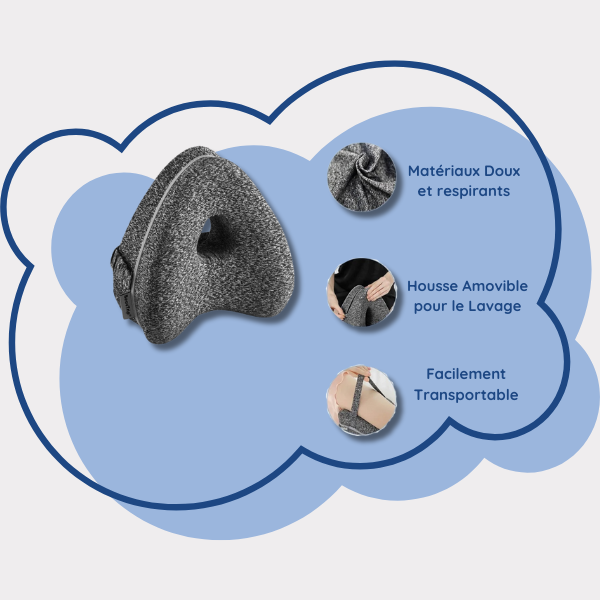 Oreiller orthopédique de soutien en mousse pour jambes