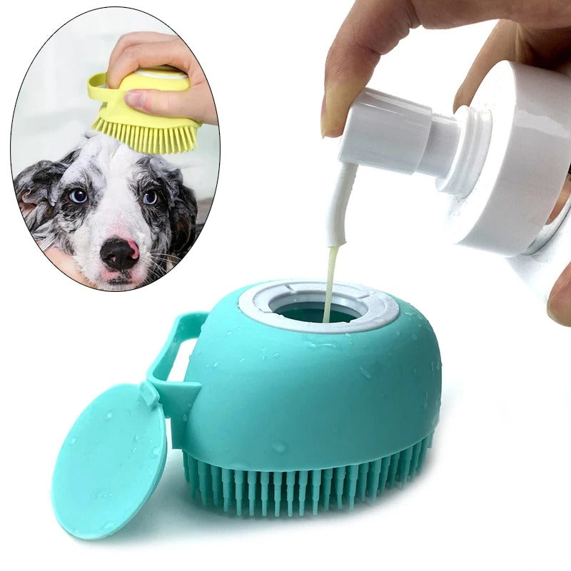 Gant de massage pour animaux en tissu doux