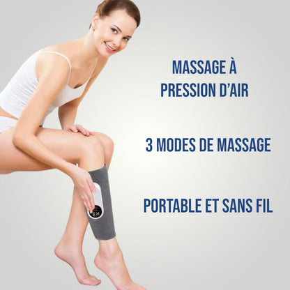 Appareil de massage à compression d'air 360° pour mollets et jambes