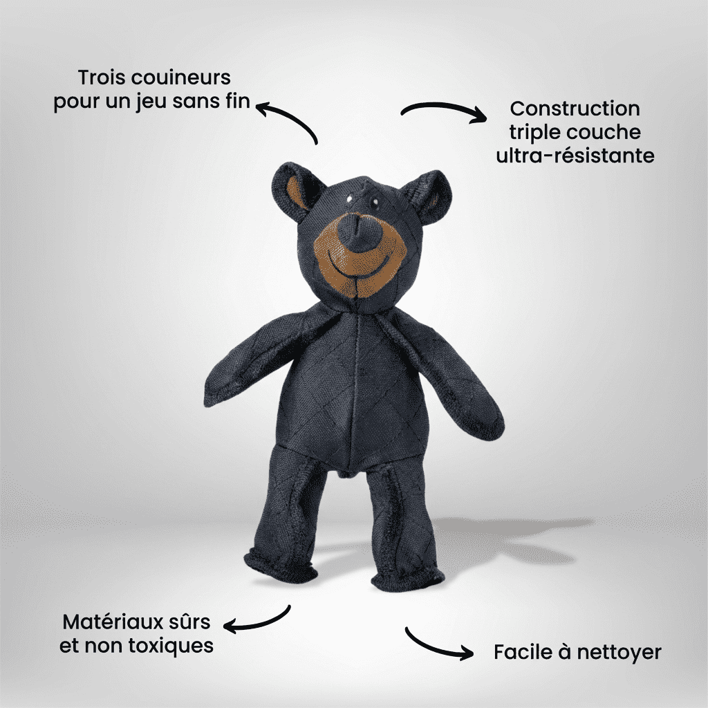 Jouet résistant indestructible pour chiens actifs mâchouilleurs