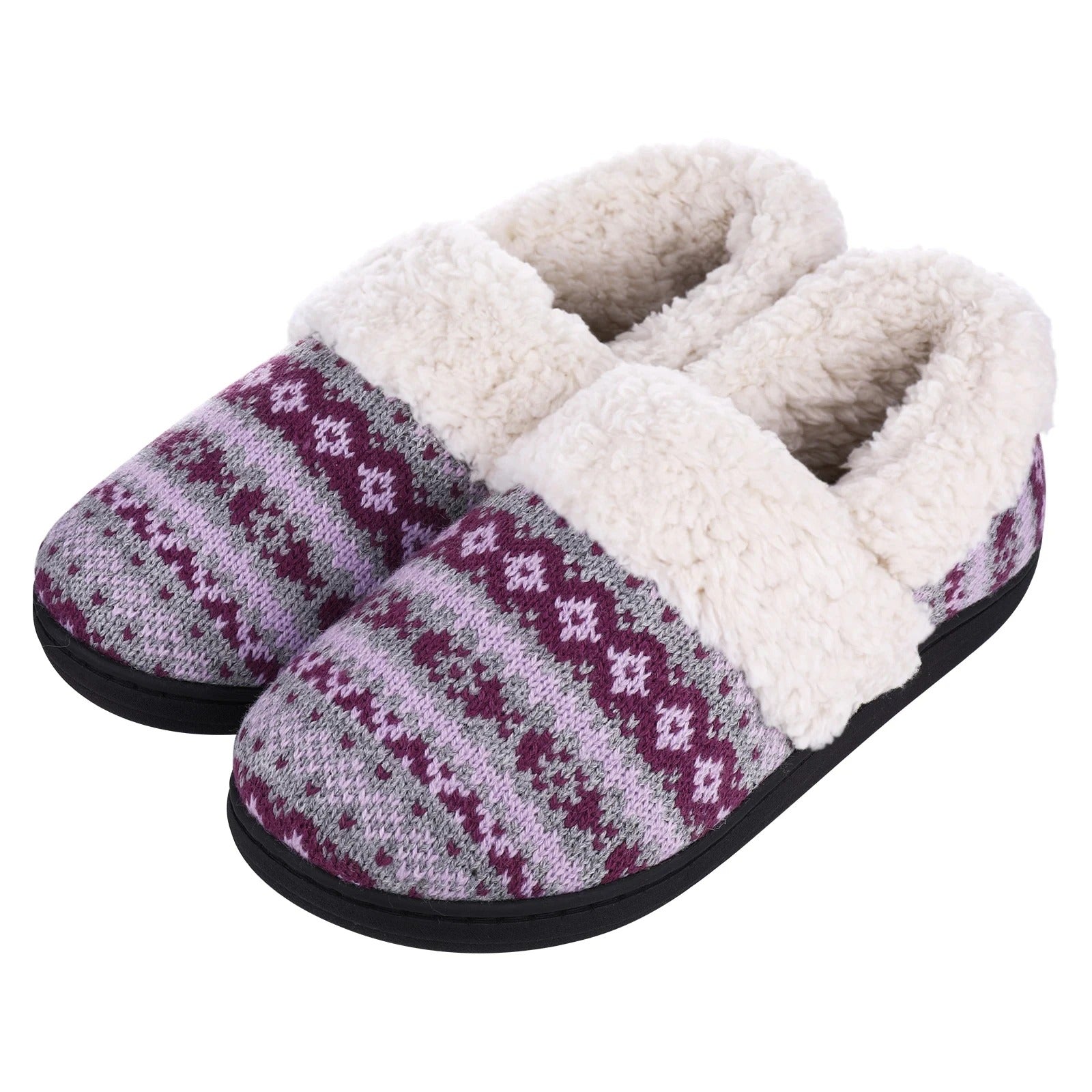 Pantoufles de maison douces et chaudes en peluche - Santeova