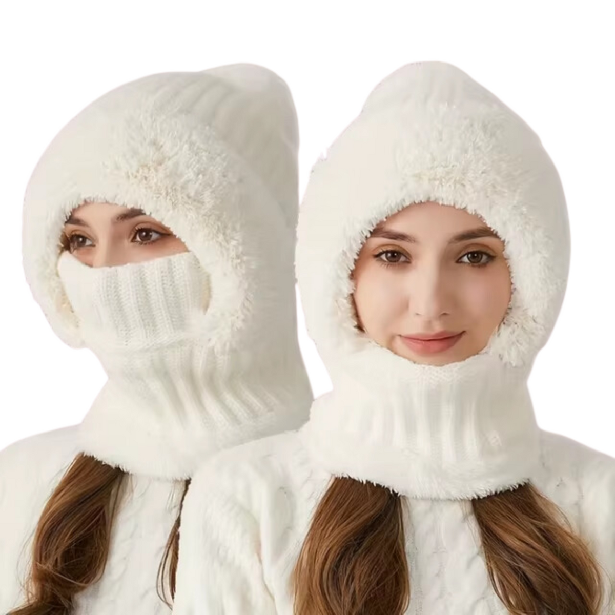 Bonnet cagoule en velours doux