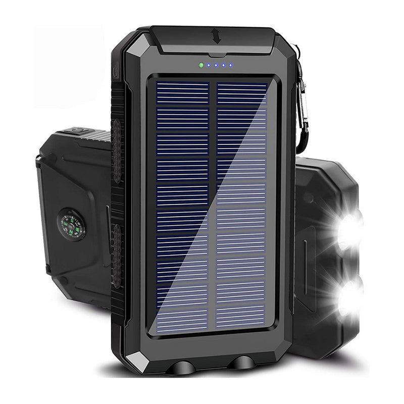 Batterie externe portable avec chargeur solaire USB