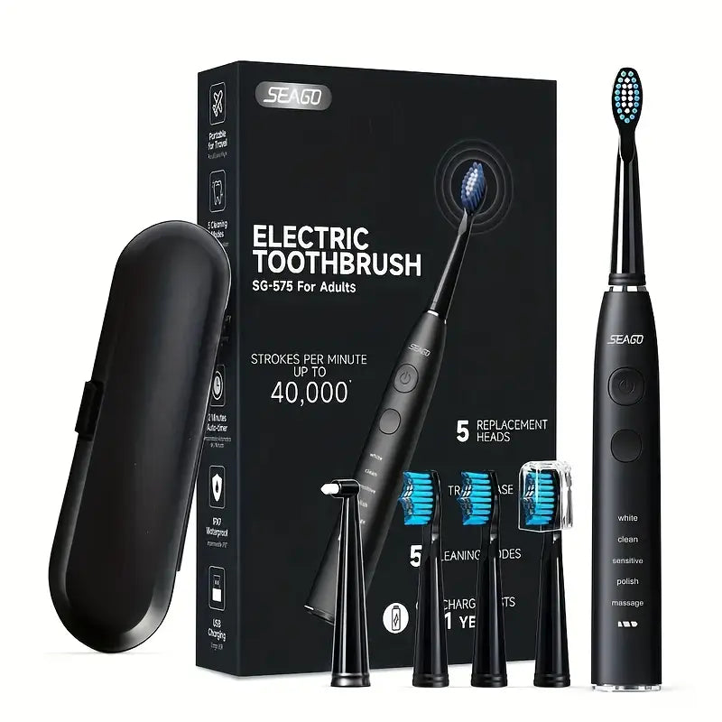 Dentrax™ – Brosse à dents électrique automatique pour hommes, longue autonomie et étanche