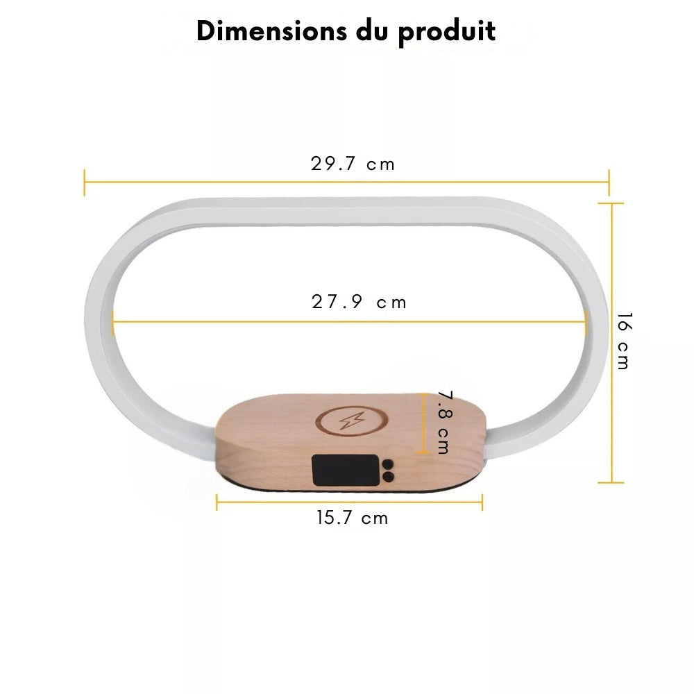 Montre connectée élégante avec chargeur sans fil intégré