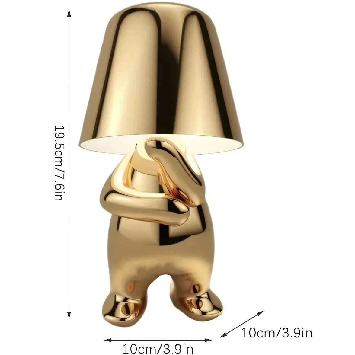 Elegante Tischlampe in Gold