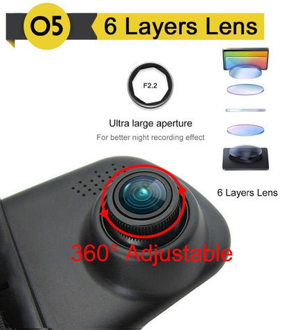 Caméra de recul HD 1080p pour rétroviseur intelligent