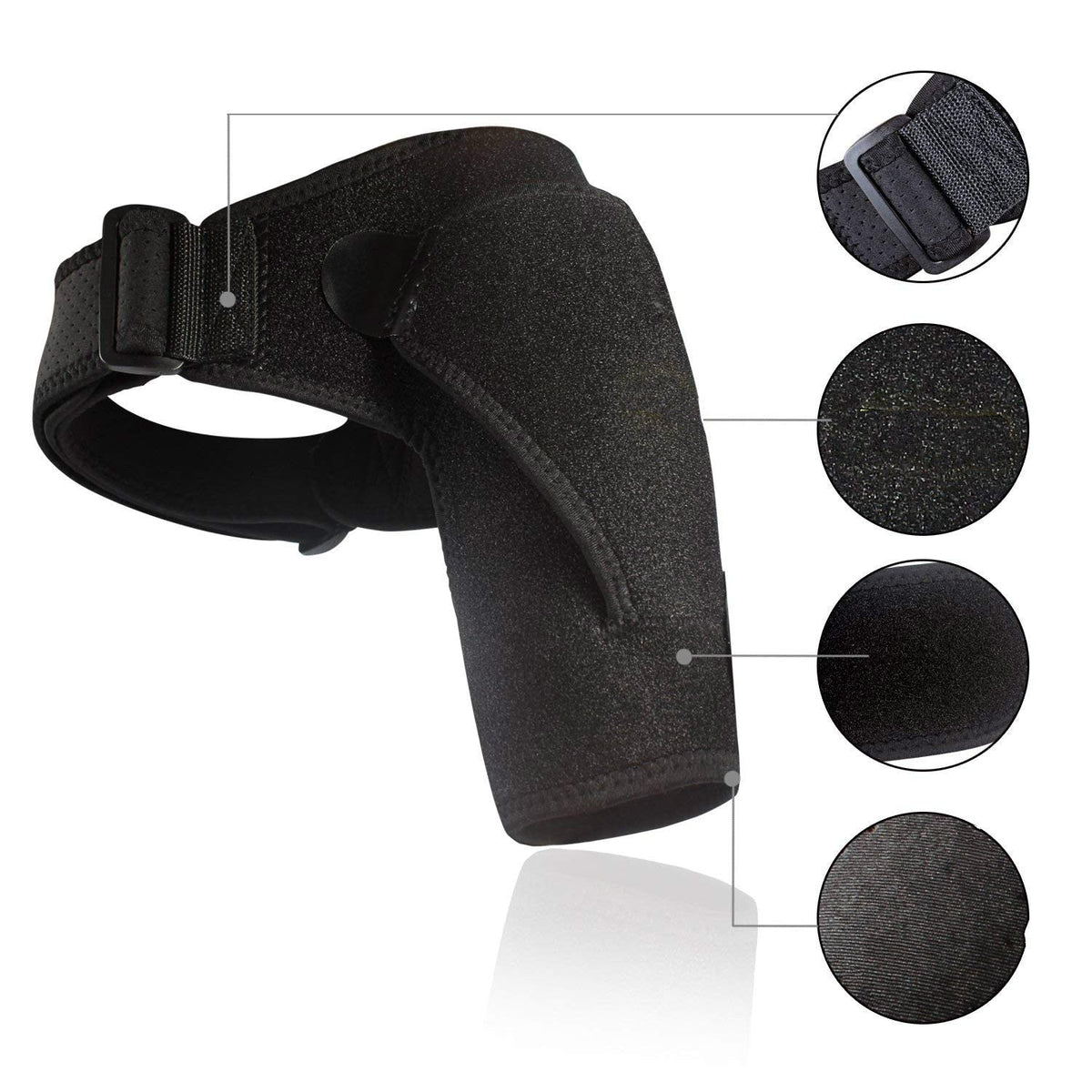 Orthèse d'épaule avec coussinet de compression ajustable