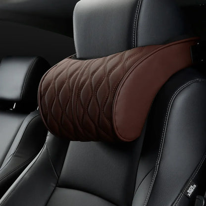 Bequemes Kunstleder-Autokissen für den Nacken