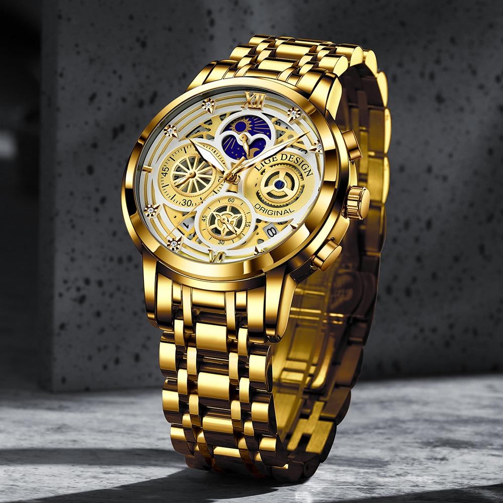 Elegante Herrenuhr mit Armband