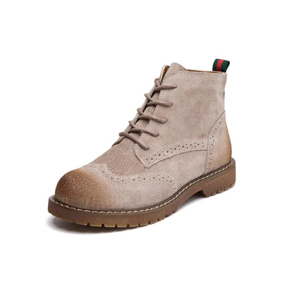 Bottes en daim élégantes à talon moyen