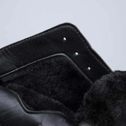 Bottes en daim élégantes à talon moyen