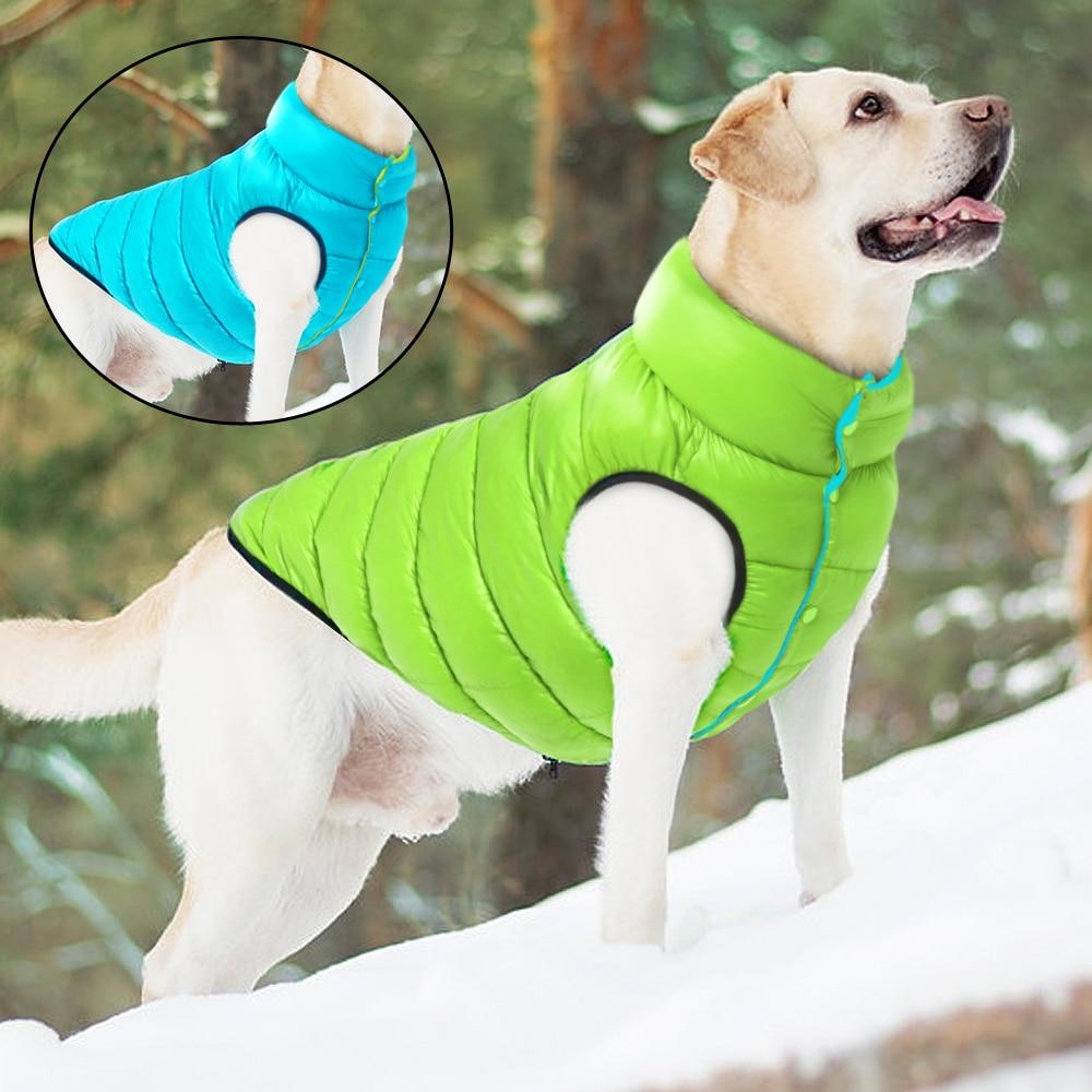 Manteau imperméable réversible pour chien léger