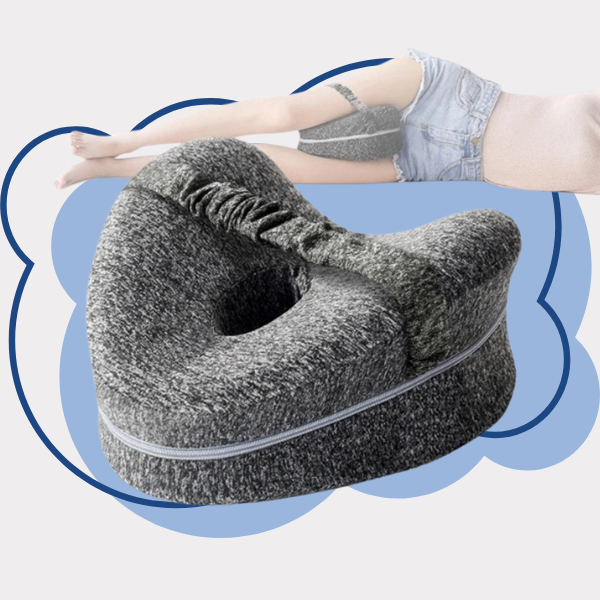 Oreiller orthopédique de soutien en mousse pour jambes