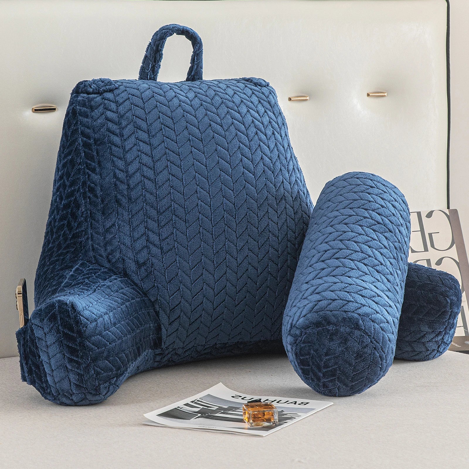 LoungeCraft™ – Coussin de lecture ergonomique XXL avec soutien confort