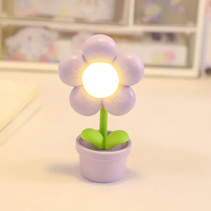 Elegante Blumen-Tischlampe
