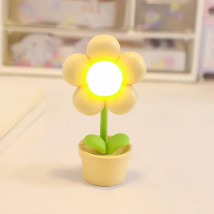 Elegante Blumen-Tischlampe
