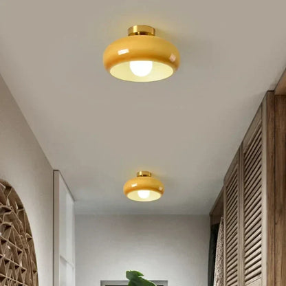 Lampe suspendue LED en verre élégante