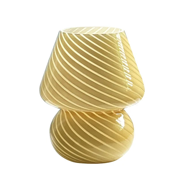 Elegante Schreibtischlampe aus Glas