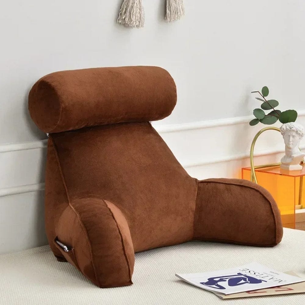 Nuvoria™ – Coussin de lecture au lit avec appui-tête et accoudoirs
