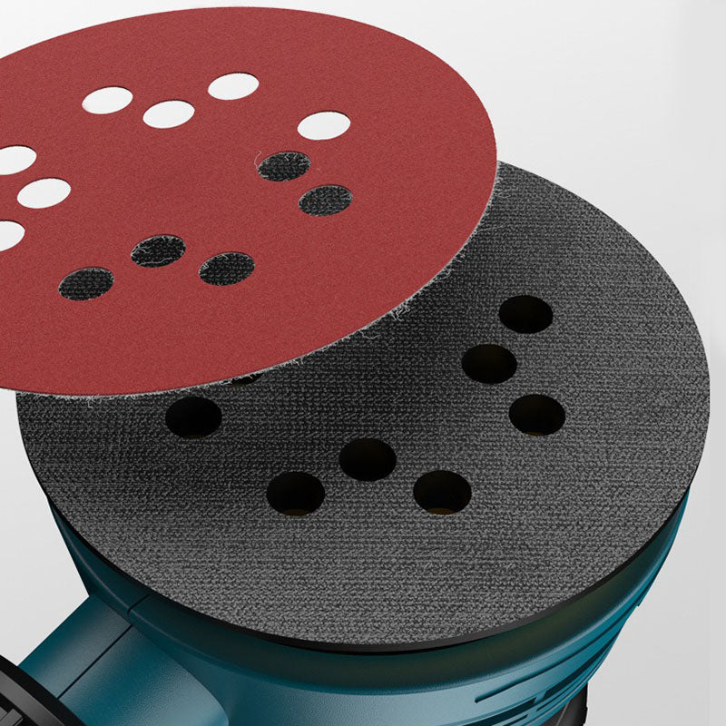 Ponceuse excentrique avec collecteur de poussière 125 mm avec disques